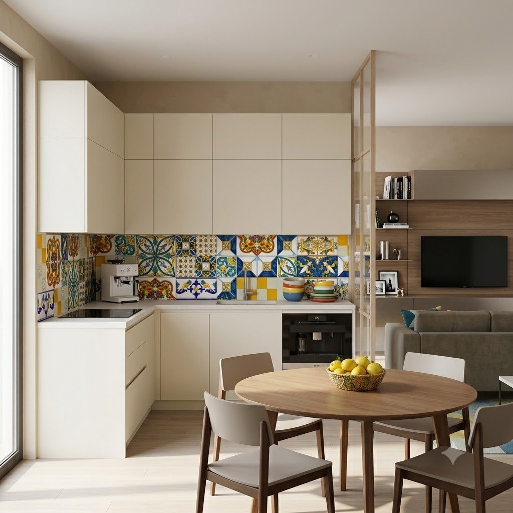 Patchwork mattonelle di Caltagirone fatte a mano