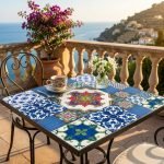 Patchwork piastrelle stile Eoliano decorate a mano Caltagirone