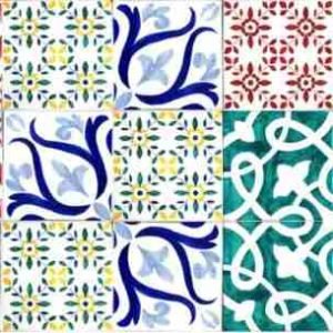 Patchwork piastrelle serie Basic decorate a mano