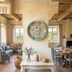 Piatto Decorativo in Ceramica di Caltagirone, fangotto Decorato a Mano