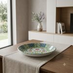 Piatto Decorativo in Ceramica di Caltagirone, fangotto Decorato a Mano