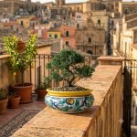 Portavaso Bonsai in Ceramica di Caltagirone, Ceramica siciliana