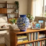 Vaso Ornamentale in Ceramica di Caltagirone Decorato a Mano