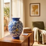 Vaso Ornamentale in Ceramica di Caltagirone Decorato a Mano