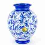 Vaso Ornamentale in Ceramica di Caltagirone Decorato a Mano