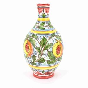 Vaso vasetto Ornamentale in Ceramica di Caltagirone Decorato a Mano