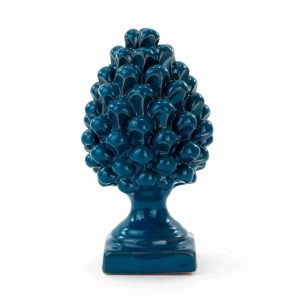 Pigna Bomboniera H cm 14 in Ceramica di Caltagirone Fatta a Mano