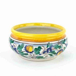 Porta Vaso per Bonsai in Ceramica di Caltagirone, ceramiche artistiche siciliane