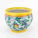 Cache-Pot portavaso in Ceramica Fatto a Mano, Ceramica di Caltagirone