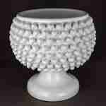 Mezza pigna H 35 cm porta vaso in ceramica di Caltagirone fatta a mano.