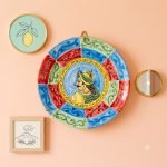 Piatto in ceramica di Caltagirone con i Paladini tipici del Carretto Siciliano