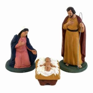 Presepe in terracotta, statuine presepe Natività in ceramica di Caltagirone, idee regalo per Natale