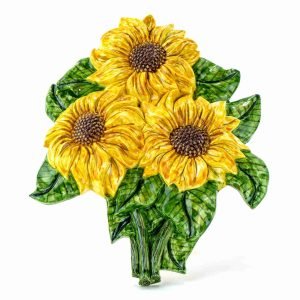 Girasole in ceramica siciliana fatto a mano