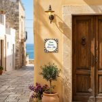 Targa in ceramica Tradizionale Personalizzabile per attività o abitazioni