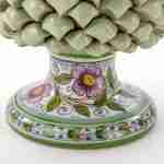 Pigna siciliana verde pastello decorata a mano Ceramica di Caltagirone varie misure