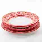 Set di 3 piatti posto tavola singolo per servizio di piatti in ceramica di Caltagirone