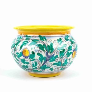 Portavaso in Ceramica Fatto a Mano, Ceramica di Caltagirone