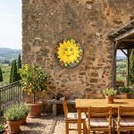 Sole Decoro Frutta da Appendere (Ø cm 43). Ceramica di Caltagirone Decorato a Mano