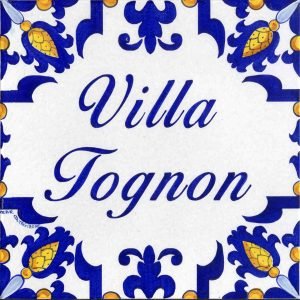 Insegna in ceramica Tradizionale siciliana Personalizzabile per attività o abitazioni