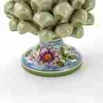 Pigna siciliana verde pastello decorata a mano Ceramica di Caltagirone varie misure