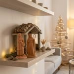 2 Statuine Presepe in ceramica di Caltagirone, pastore e ragazza