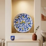 Piatto murale ornamentale Ø cm 30 decoro ‘600 BLU
