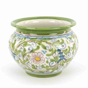 Portavaso in Ceramica Ø cm27 Fatto a Mano, Ceramica di Caltagirone (vers. 2)