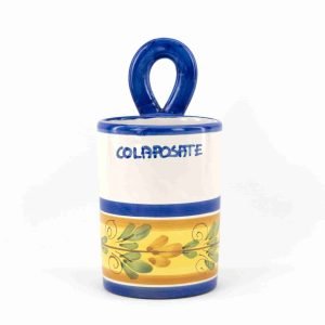 Colaposate con occhiello in ceramica H cm 20 decoro FLORA