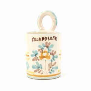 Colaposate con occhiello in ceramica H cm 15 decoro ROSANTICA