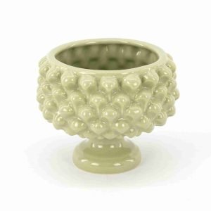 Mezza pigna in ceramica di Caltagirone colore Pistacchio
