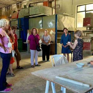 Visit at the ceramic factory in Caltagirone