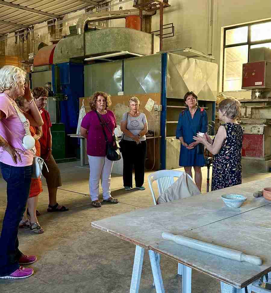 Visit at the ceramic factory in Caltagirone