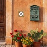 Numero Civico in Maiolica Siciliana decorato a mano Ficodindia